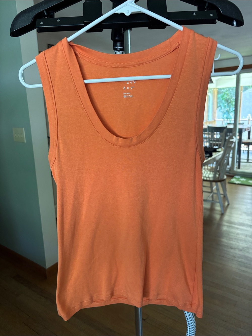 a new day Orange Scoop Neck Tank Top